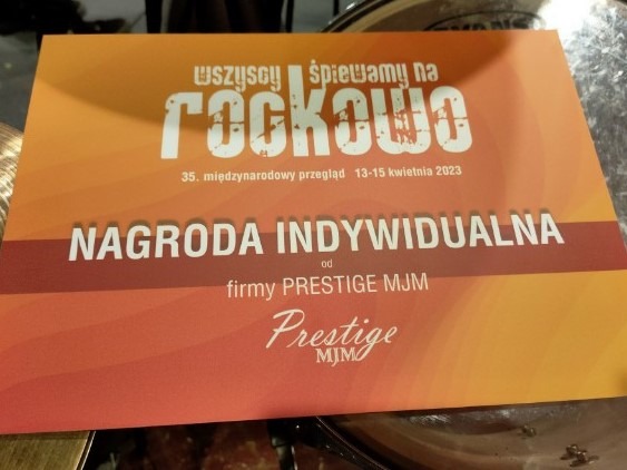 Blue Wave Band - 35. Przegląd Wszyscy-Spiewamy-na-Rockowo-2023-nagroda